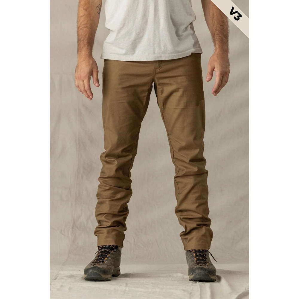 LIVSN Men Flex Canvas Pants Brown 32x32 Outdoor Hiking Work NWT
